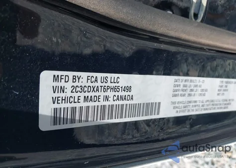 2023 Dodge Charger Police Rwd from USA, damaged, VIN 2C3CDXAT6PH651498